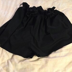Black paperbag waist